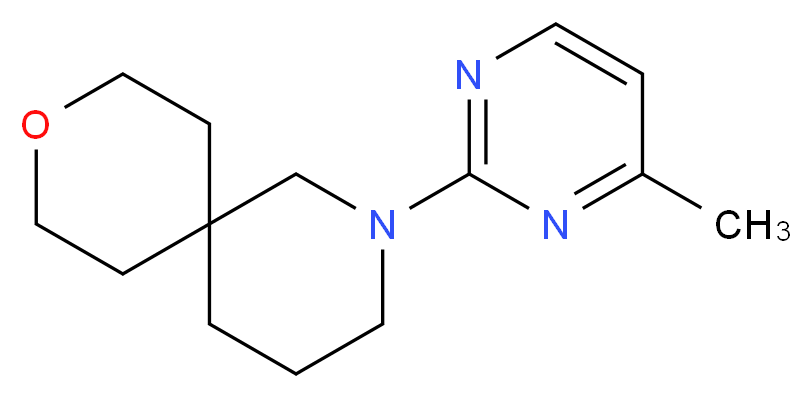 2-(4-methylpyrimidin-2-yl)-9-oxa-2-azaspiro[5.5]undecane_分子结构_CAS_)