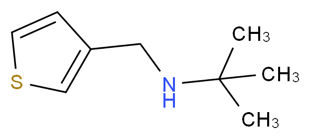 2-methyl-N-(3-thienylmethyl)-2-propanamine_分子结构_CAS_341008-35-3)