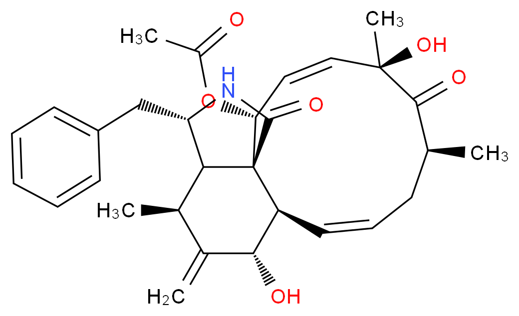 Cytochalasin D_分子结构_CAS_22144-77-0)