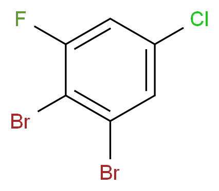 5-氯-1,2-二溴-3-氟苯_分子结构_CAS_208186-78-1)