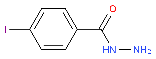 4-iodobenzohydrazide_分子结构_CAS_39115-95-2
