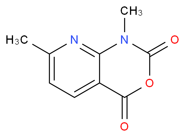 1,7-dimethyl-1H,2H,4H-pyrido[2,3-d][1,3]oxazine-2,4-dione_分子结构_CAS_66690-78-6