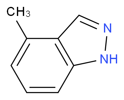 4-Methyl-1H-indazole_分子结构_CAS_3176-63-4)