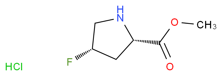 methyl (2S,4S)-4-fluoropyrrolidine-2-carboxylate hydrochloride_分子结构_CAS_58281-79-1