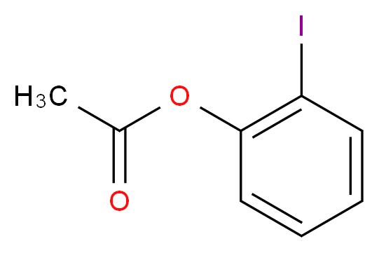 2-iodophenyl acetate_分子结构_CAS_32865-61-5