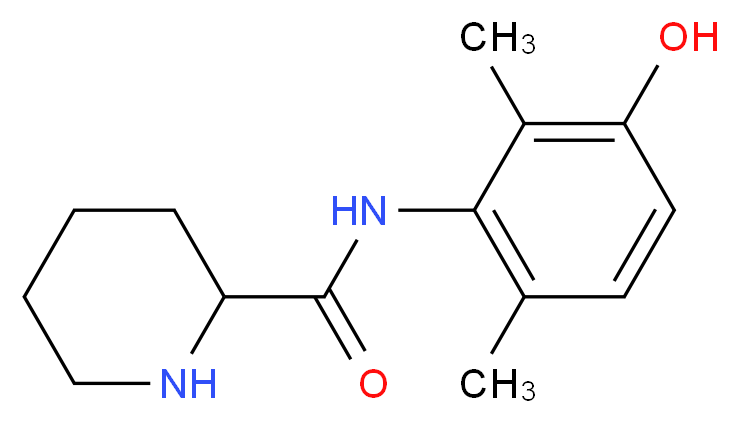 N-(3-hydroxy-2,6-dimethylphenyl)piperidine-2-carboxamide_分子结构_CAS_247061-17-2