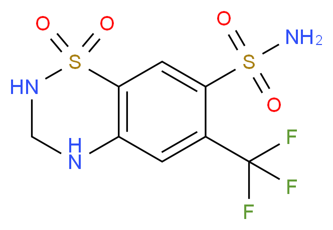 氢氟噻嗪_分子结构_CAS_135-09-1)