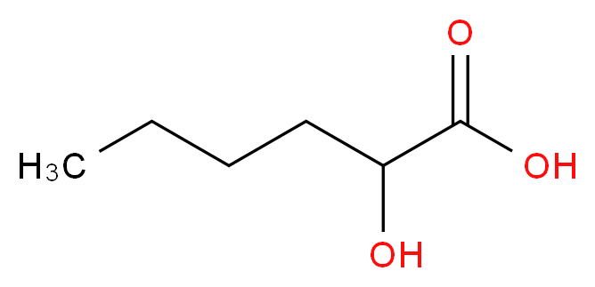 2-hydroxyhexanoic acid_分子结构_CAS_6064-63-7