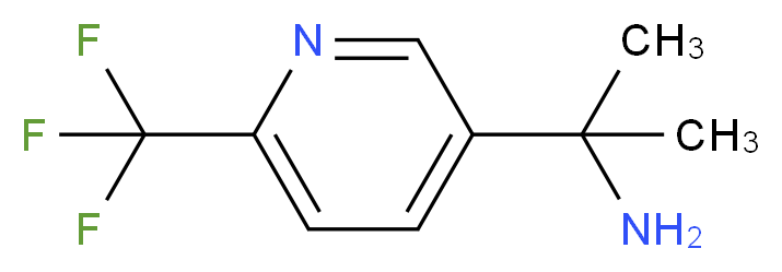 2-(6-(Trifluoromethyl)pyridin-3-yl)propan-2-amine_分子结构_CAS_566158-78-9)