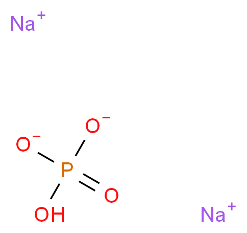 磷酸钠 二元_分子结构_CAS_7558-79-4)