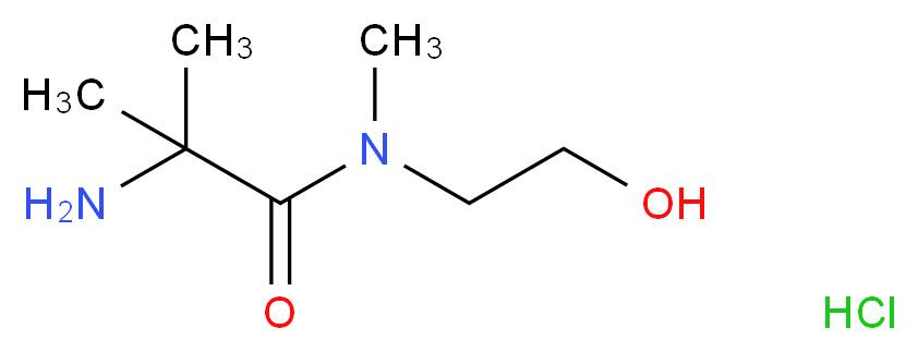 2-Amino-N-(2-hydroxyethyl)-N,2-dimethylpropanamide hydrochloride_分子结构_CAS_)