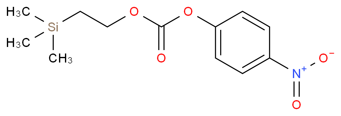 对硝基苯基三甲基硅乙基碳酸酯_分子结构_CAS_80149-80-0)