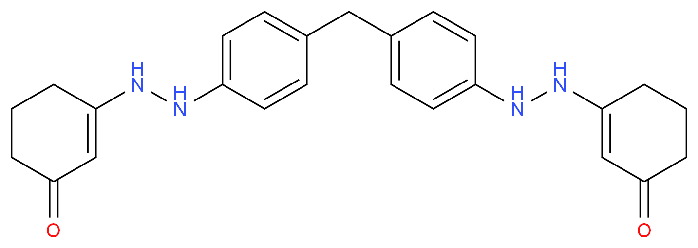 1,1'-(Methylenedi-4,1-phenylene)bis-(3-cyclohexenone)hydrazine_分子结构_CAS_1216547-21-5)