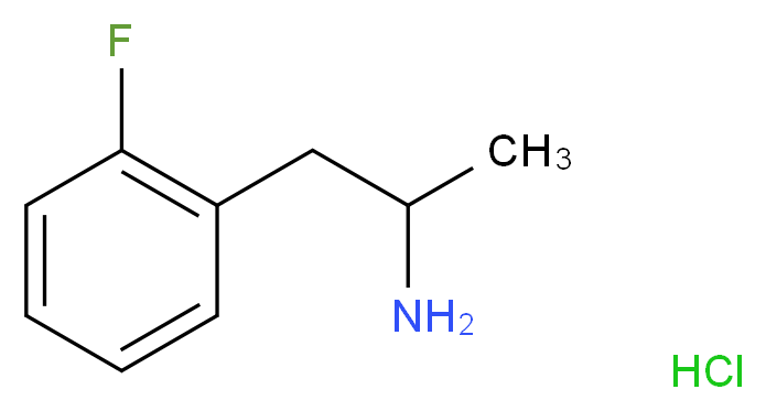 1-(2-fluorophenyl)propan-2-amine hydrochloride_分子结构_CAS_1626-69-3