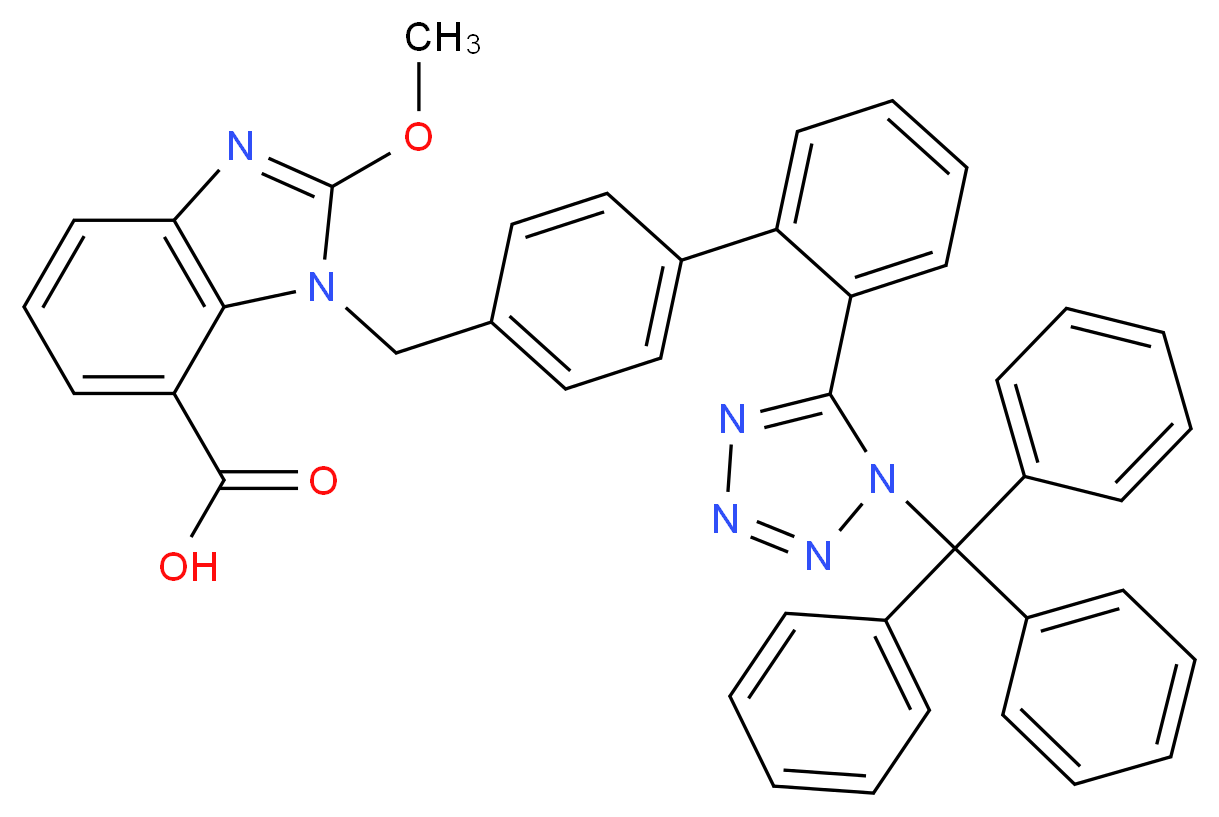 N-Trityl Candesartan Methoxy Analogue_分子结构_CAS_1246820-94-9)