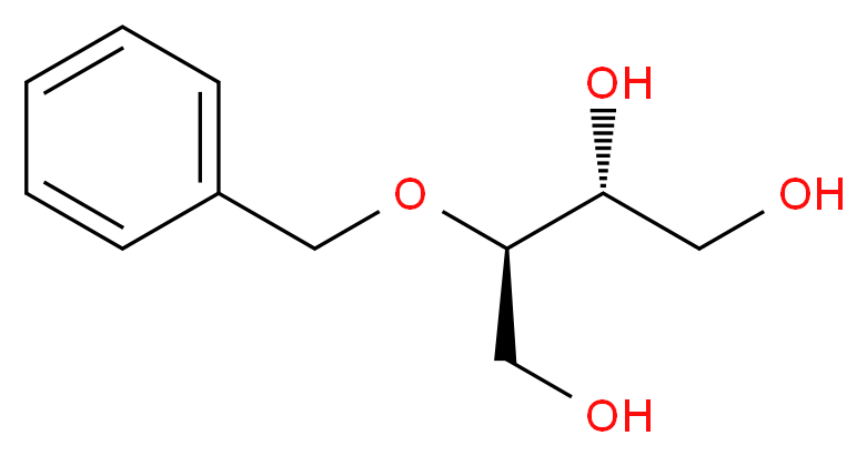 (2R,3R)-3-(benzyloxy)butane-1,2,4-triol_分子结构_CAS_84379-52-2