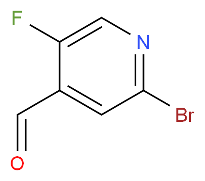 2-BROMO-5-FLUORO-4-FORMYLPYRIDINE_分子结构_CAS_1005291-43-9)