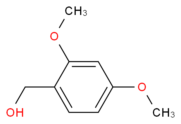 2,4-Dimethoxybenzyl alcohol_分子结构_CAS_7314-44-5)