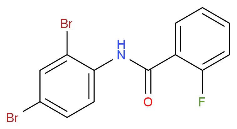 N-(2,4-Dibromophenyl)-2-fluorobenzamide_分子结构_CAS_304882-34-6)