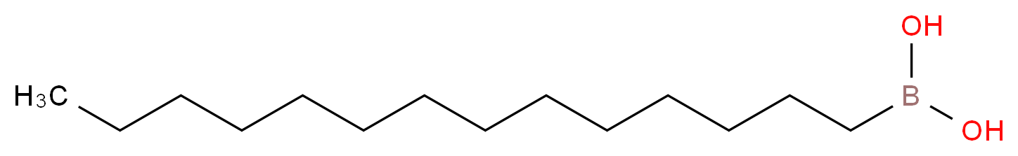 tetradecylboronic acid_分子结构_CAS_100888-40-2