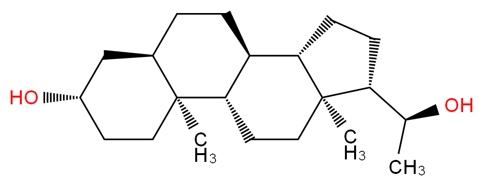 5β-Pregnane-3β,20α-diol_分子结构_CAS_80-90-0)