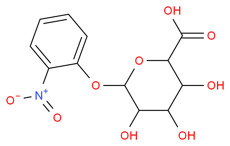 3,4,5-trihydroxy-6-(2-nitrophenoxy)oxane-2-carboxylic acid_分子结构_CAS_137629-36-8