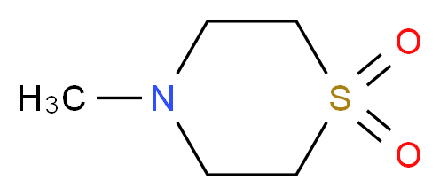 4-甲基硫代吗啉1,1-二氧化物_分子结构_CAS_25343-91-3)