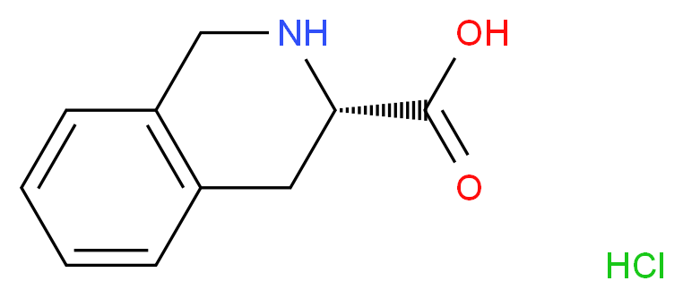 (S)-1,2,3,4-Tetrahydro-3-isoquinoline-carboxylic acid hydrochloride_分子结构_CAS_77497-95-1)