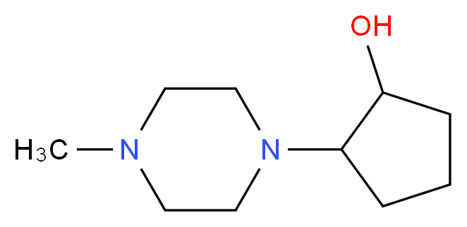 2-(4-methylpiperazin-1-yl)cyclopentan-1-ol_分子结构_CAS_)