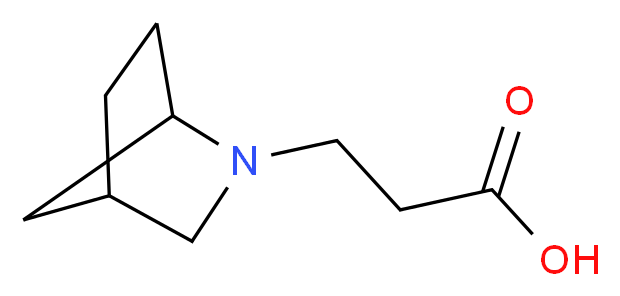 3-{2-azabicyclo[2.2.1]heptan-2-yl}propanoic acid_分子结构_CAS_933735-39-8