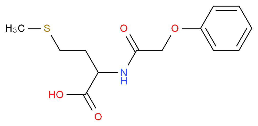 4-(methylsulfanyl)-2-(2-phenoxyacetamido)butanoic acid_分子结构_CAS_123529-85-1