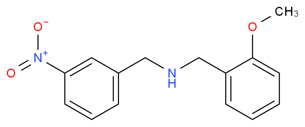 (2-methoxybenzyl)(3-nitrobenzyl)amine_分子结构_CAS_418790-82-6)