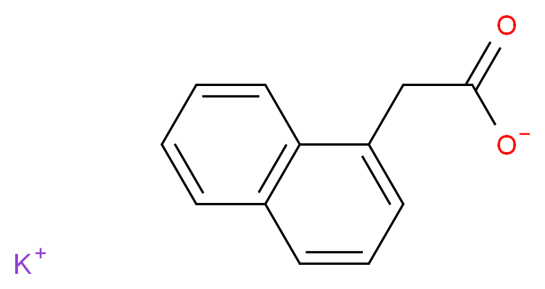 potassium 2-(naphthalen-1-yl)acetate_分子结构_CAS_15165-79-4