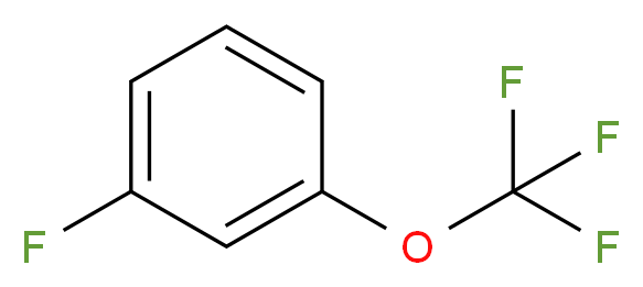 3-(Trifluoromethoxy)fluorobenzene_分子结构_CAS_1077-01-6)