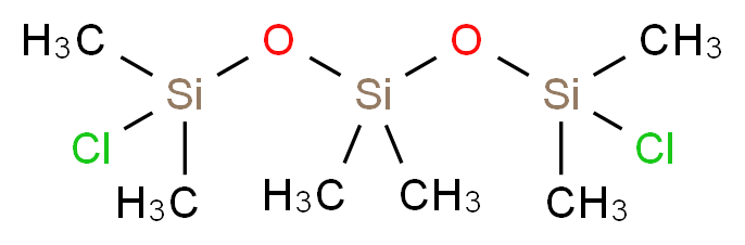 2,6-dichloro-2,4,4,6-tetramethyl-3,5-dioxa-2,4,6-trisilaheptane_分子结构_CAS_3582-71-6