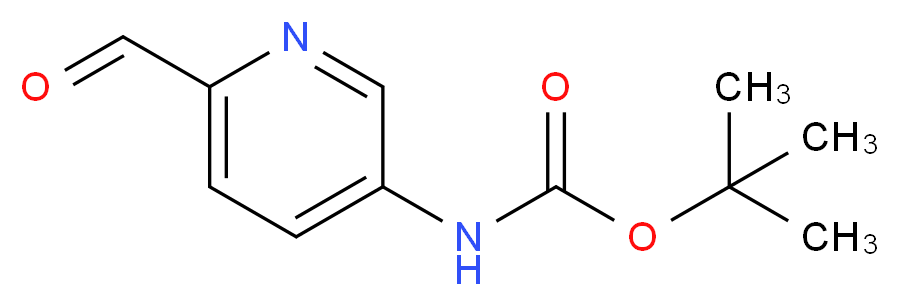 tert-butyl 6-formylpyridin-3-ylcarbamate_分子结构_CAS_1196156-55-4)