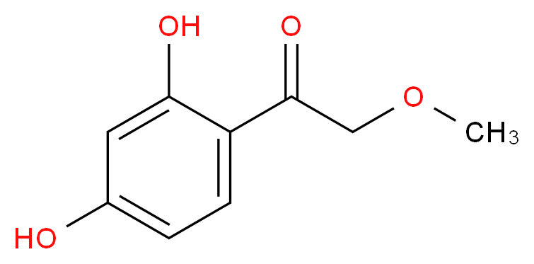 1-(2,4-dihydroxyphenyl)-2-methoxyethan-1-one_分子结构_CAS_57280-75-8