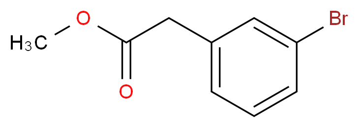 Methyl 2-(3-bromophenyl)acetate_分子结构_CAS_150529-73-0)