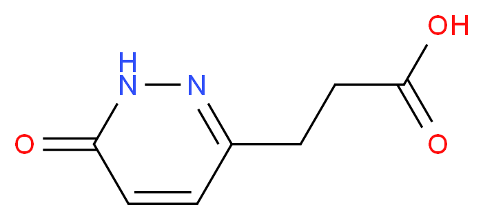 3-(6-oxo-1,6-dihydropyridazin-3-yl)propanoic acid_分子结构_CAS_6397-53-1