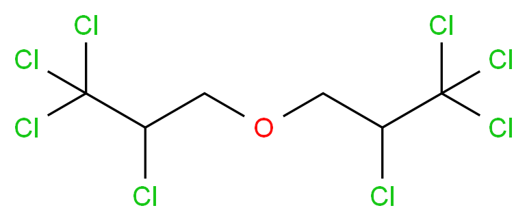 1,1,1,2-tetrachloro-3-(2,3,3,3-tetrachloropropoxy)propane_分子结构_CAS_127-90-2