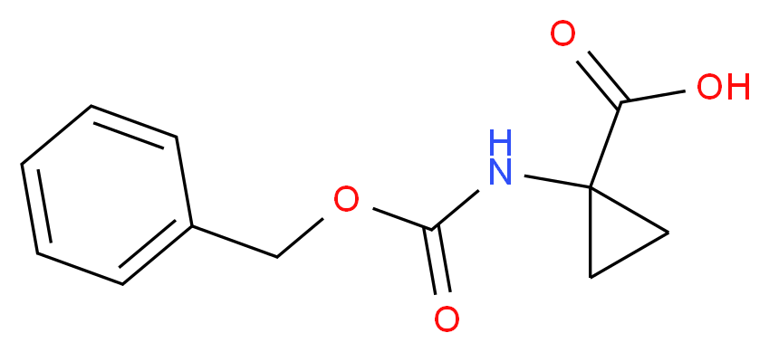 1-{[(benzyloxy)carbonyl]amino}cyclopropane-1-carboxylic acid_分子结构_CAS_84677-06-5