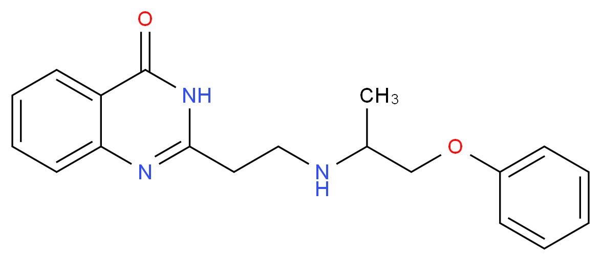 2-{2-[(1-methyl-2-phenoxyethyl)amino]ethyl}quinazolin-4(3H)-one_分子结构_CAS_)
