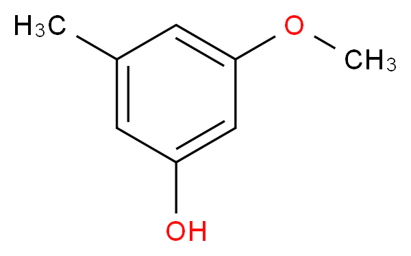 3-甲氧基-5-甲基苯酚_分子结构_CAS_3209-13-0)