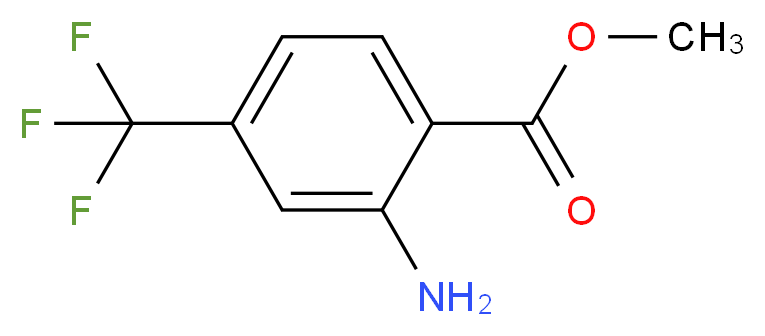 Methyl 2-amino-4-(trifluoromethyl)benzoate_分子结构_CAS_61500-87-6)