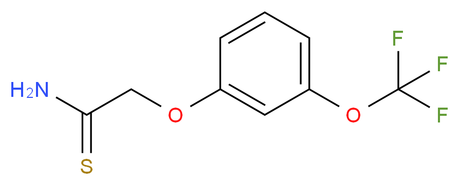 2-[3-(Trifluoromethoxy)phenoxy]ethanethioamide_分子结构_CAS_)
