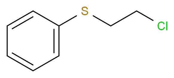 2-氯乙基苯基硫醚_分子结构_CAS_5535-49-9)
