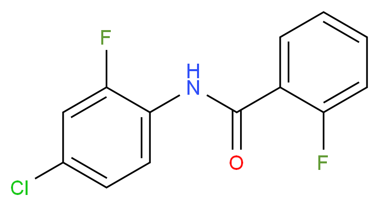 2-Fluoro-N-(2-fluoro-4-chlorophenyl)benzamide_分子结构_CAS_545440-44-6)