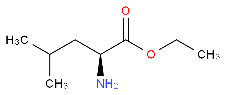 ethyl (2S)-2-amino-4-methylpentanoate_分子结构_CAS_2743-60-4