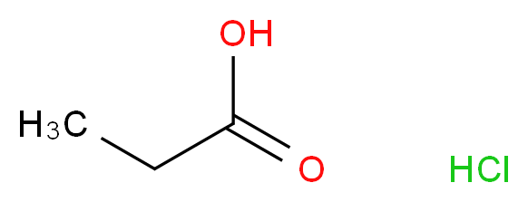 propanoic acid hydrochloride_分子结构_CAS_37262-38-7