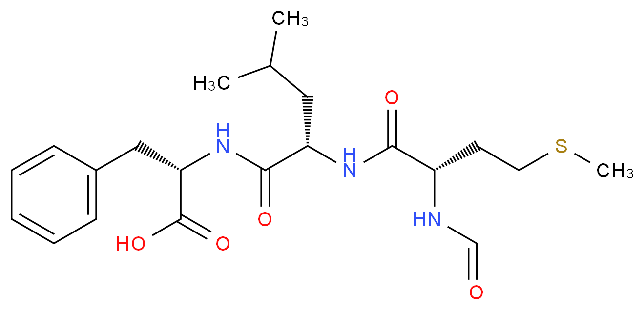 (2S)-2-[(2S)-2-[(2S)-2-formamido-4-(methylsulfanyl)butanamido]-4-methylpentanamido]-3-phenylpropanoic acid_分子结构_CAS_59880-97-6